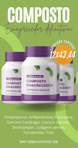 SUPER COMPOSTO EMAGRECEDOR DIFINITIVO 60 CAPSULAS - FORMULAS XPRESS - SITE OFICIAL